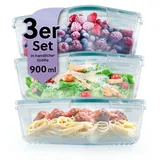 GOURMETmaxx Klick-it Frischhaltedose transparent 0,9 l