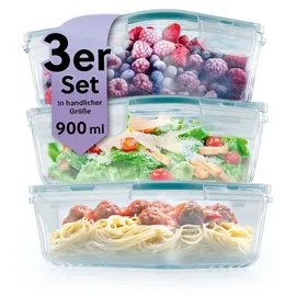 GOURMETmaxx Klick-it Frischhaltedose transparent 0,9 l