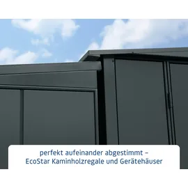 Hörmann Kaminholzregal Elegant Typ 2 Metall 181 x 103 x 198 cm anthrazit