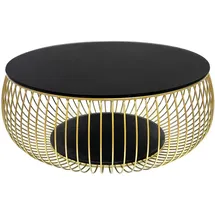 SalesFever Coffeetable Gold Metall 86 x 35 cm