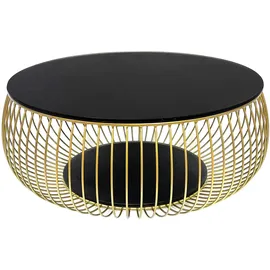 SalesFever Coffeetable Gold Metall 86 x 35 cm