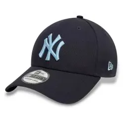 New Era für Herren. 60595152 New York Yankees Liga wesentlich 39Thirty Navy Cap (S/M), Lässig, Baumwolle, Marine