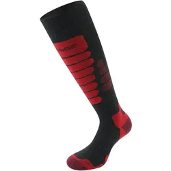 Lenz Skiing 3.0 Skisocken grau rot - 39-41