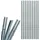 Estexo Weidezaun Pfosten 10 x 195 cm Silber/Metall