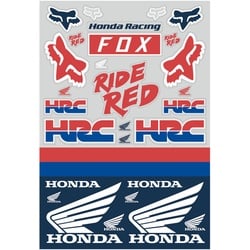 FOX Honda Track Pack Sticker, rot für Männer