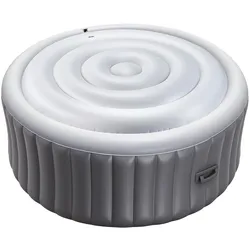 VEVOR Aufblasbare Abdeckung für Whirlpool 137 cm Runder Deckel Weiß Wasserfest