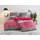 Polycotton recycelt rot 135 x 200 cm + 40 x 80 cm