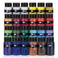 Artina Acrylfarbe 24 500 ml Creme/Silber/Gold/Gelb/Weiß/Rot/Grün/Türkis/Blau/Violett/Schwarz