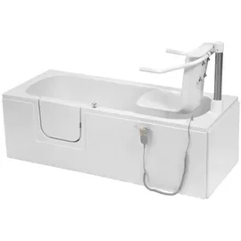 hak Handelsagentur Koch Badewanne mit Tür/Seniorenbadewanne 169,5x70cm Ausführung Links