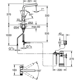 Grohe Minta Einhebelmischer Chrom