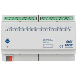 1St. MDT Binäreingang 16-f. REG BE-16230.02 für Steuersignale 230VAC 8TE