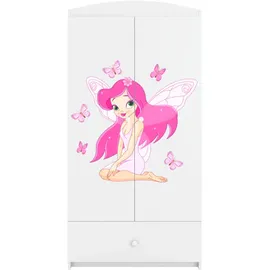 raumhirsch furniture Kinderkleiderschrank 90 x 175 x 52 cm Holzwerkstoff weiß