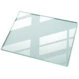Tulup Tischplatte Transparent, Glas, Rechteckig, 80x0.4x60 cm Esszimmer, Tische, Esstische, Tischsysteme, Tischplatte