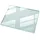 Tulup Tischplatte Transparent, Glas, Rechteckig, 80x0.4x60 cm Esszimmer, Tische, Esstische, Tischsysteme, Tischplatte