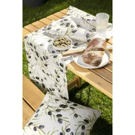 Magma Heimtex Tischläufer OLIVEN, (LB 145x40 cm) - beige - LB 145x40 cm