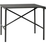 Hübsch Outdoor Metalltisch in schwarz 90x90x76cm