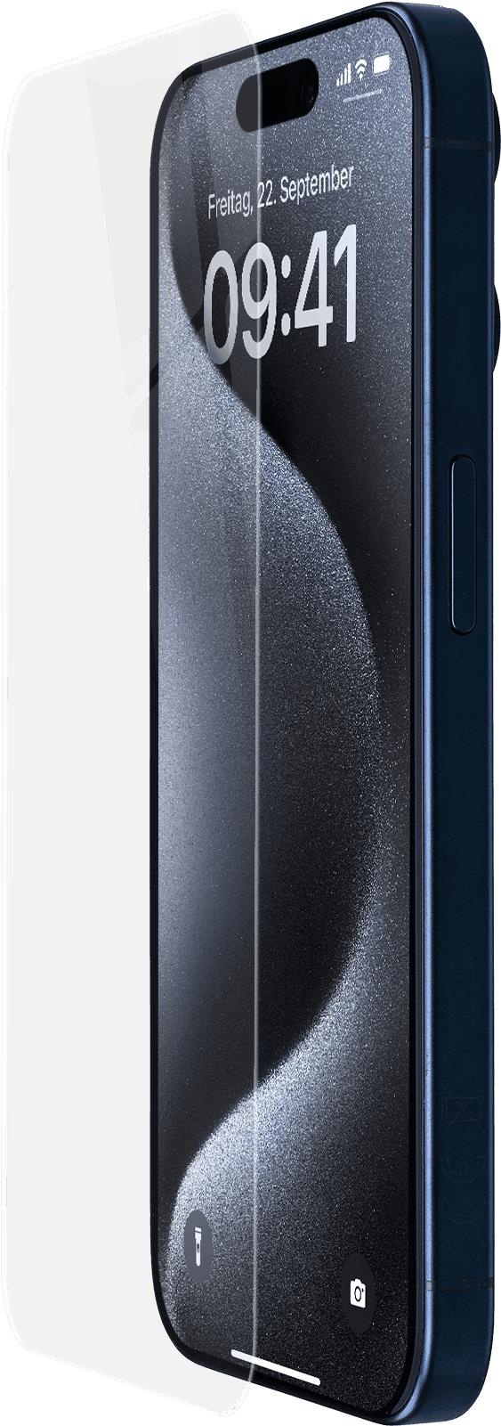 Artwizz SecondDisplay für iPhone 15 15 Pro -  Passend für Apple iPhone 15 und 15 Pro  Schützt auch bei Stößen vor Kratzern & Rissen,mit Anti-Splitterschutz  Kristallklare Sicht mit iPhone Original-Feeling  Verhindert Mikro-Kratzer (8181-3803)