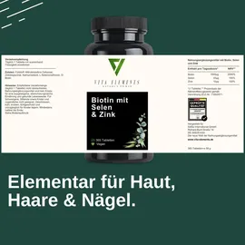 vita elements nature's power Vita Elements Biotin Selen Zink Tabletten 365 St.