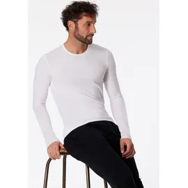 SCHIESSER Unterhemd "95/5", Herren, Gr. 8 (XXL), N-Gr, weiß (100, weiß), Single Jersey, Obermaterial: 95% Baumwolle, 5% Elasthan, unifarben, Rundhals, Unterhemden Unterhemd, mit Rundhalsausschnitt