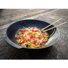 Enders Wok 38 cm x 35 cm Gusseisen schwarz