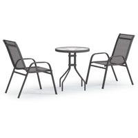 vidaXL 3-tlg. Garten-Bistro-Set Grau