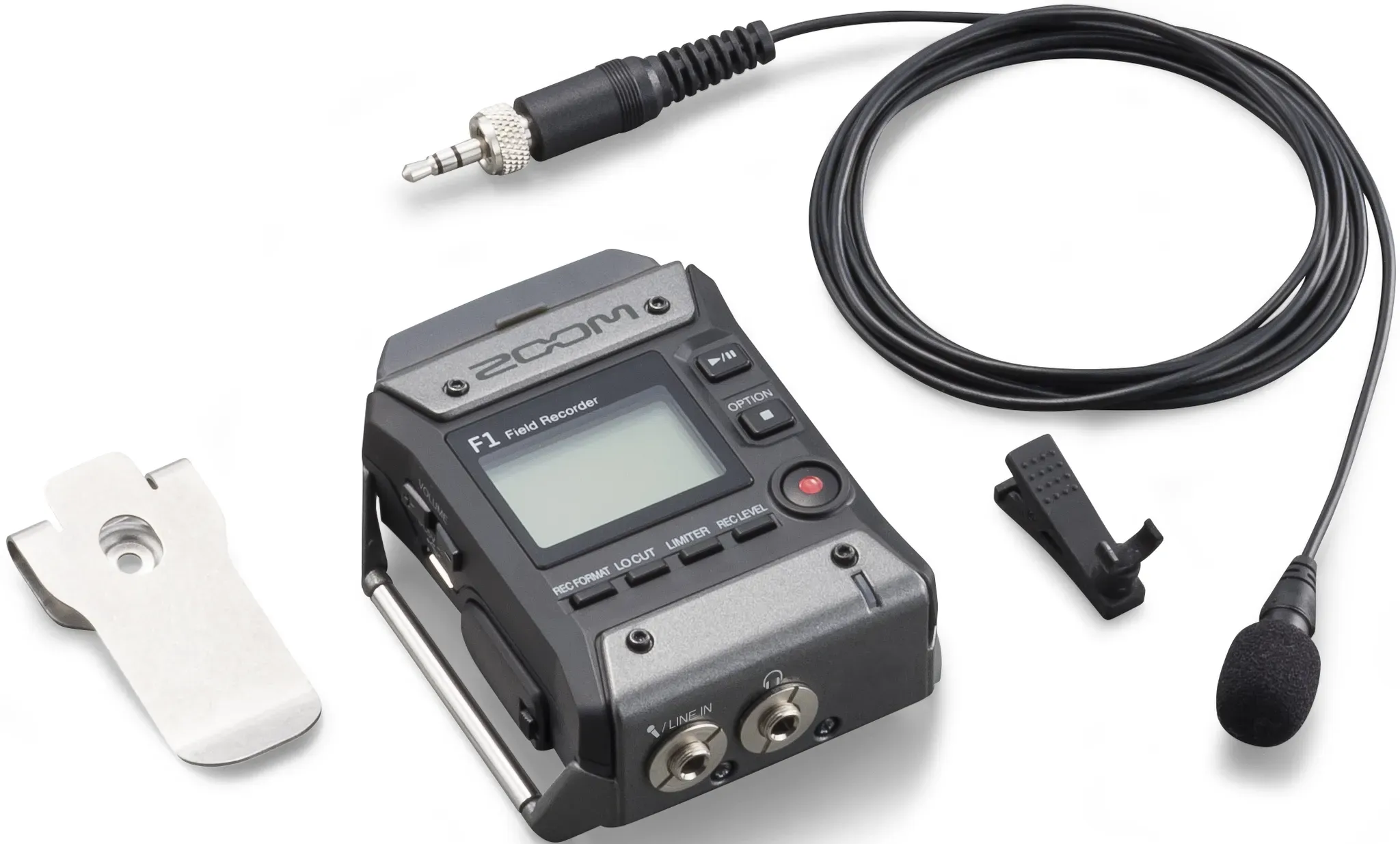 ZOOM F1-LP Field Recorder mit Lavalier Mikrofon
