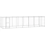 vidaXL Outdoor-Hundezwinger Verzinkter Stahl 16,94 m2