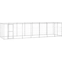 vidaXL Outdoor-Hundezwinger Verzinkter Stahl 16,94 m2