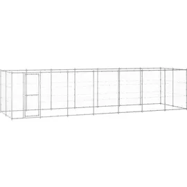 vidaXL Outdoor-Hundezwinger Verzinkter Stahl 16,94 m2