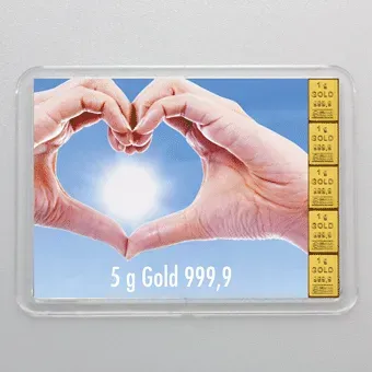 Goldbarren 5g 