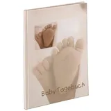 Hama Tagebuch "Baby Tagebuch für Mädchen und Jungen "Baby Feel", 44 Seiten", beige (sand), Notizbücher