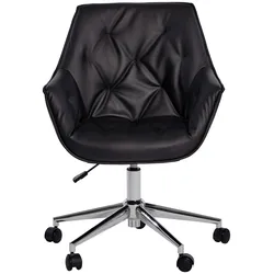 Jahnke Schreibtischstuhl »BOSS WORX«, 1 St., Kunstleder, Bürostuhl, Schreibtischstuhl, höhenverstellbar, Kunstlederbezug Jahnke Schwarz + Chromfarben