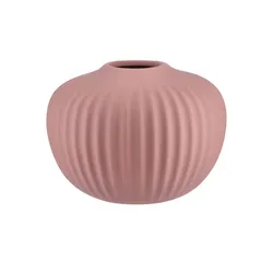 Vase   ¦ rosa/pink ¦ Steinzeug ¦ Maße (cm): H: 11  Ø: 15