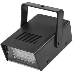LED Disco Strobe weiß - Stroboskop mit Musiksteuerung und Geschwindigkeitsregelung