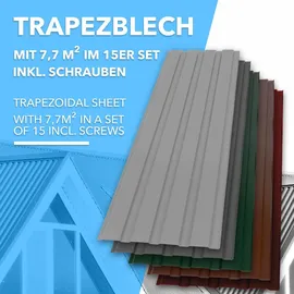 karat homeliving Trapezblech 115 x 45 cm 15 Stück