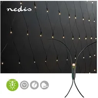 Nedis Lichternetz LED 3x1,5 m Warmweiß