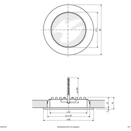 EVN Lichttechnik LED-Deckeneinbauleuchte 3W rund grau (L55031402)
