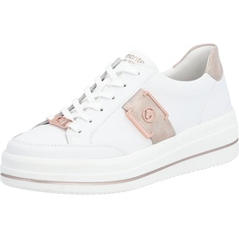 Remonte Damen Sneaker, Weiss/Rosegold/White / 80, 42 EU