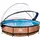 EXIT TOYS Wood Pool Set 360 x 76 cm inkl. Filterpumpe und Abdeckung
