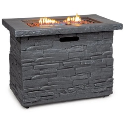 blumfeldt Feuerschale Anafi, (Set), Gasheizgerät terrassenheizstrahler Outdoor grau