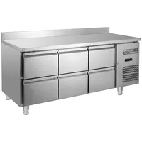 GastroHero Kühltisch ECO 0/6 mit Aufkantung - GN 1/1