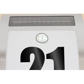 esotec Hausnummernleuchte 102035 Silber