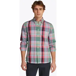 Tommy Hilfiger Langarmhemd »LINEN BLEND MADRAS CHECK« TOMMY HILFIGER Fort Green / Multi Check XXXL