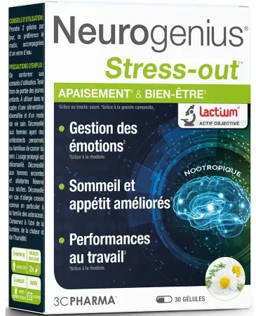3C Pharma Neurogenius Stress-Out Widerstand & Kontrolle 30 Kapseln