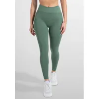 SMILODOX Leggings Amaze Ripp Olive & Gr.: S