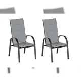 Merxx Marini Relaxsessel 57 x 73 x 110 cm grau 2 St.