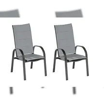 Merxx Marini Relaxsessel 57 x 73 x 110 cm grau 2 St.