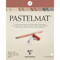 Clairefontaine 96053C - Zeichenblock Pastelmat, kopfgeleimt, 12 Blatt 24x30