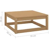 vidaXL Gartenhocker 70 x 70 x 30 cm honigbraun 1 St.