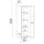 Flex-Well Seitenschrank Cara 50 x 200 x 57 cm Grün